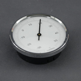 VT32 - teploměr analogový, stříbrný, průměr 70 mm