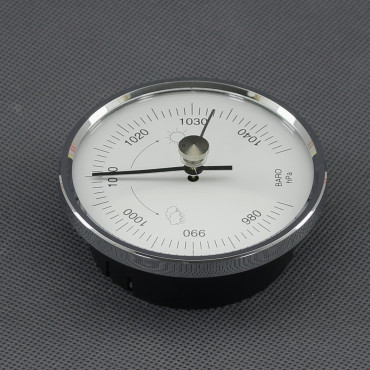 VT34 - barometr analogový, stříbrný, průměr 70 mm