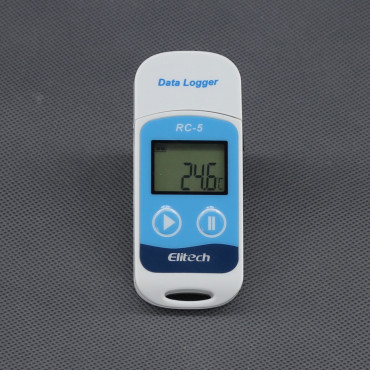 VT75 - záznamník teploty (datalogger USB), displej