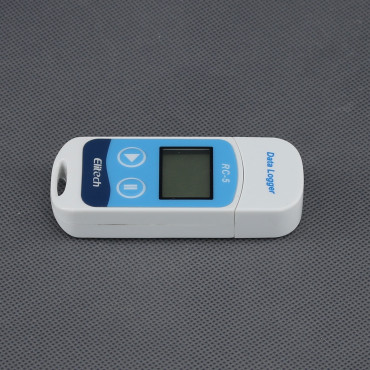 VT75 - záznamník teploty (datalogger USB), displej