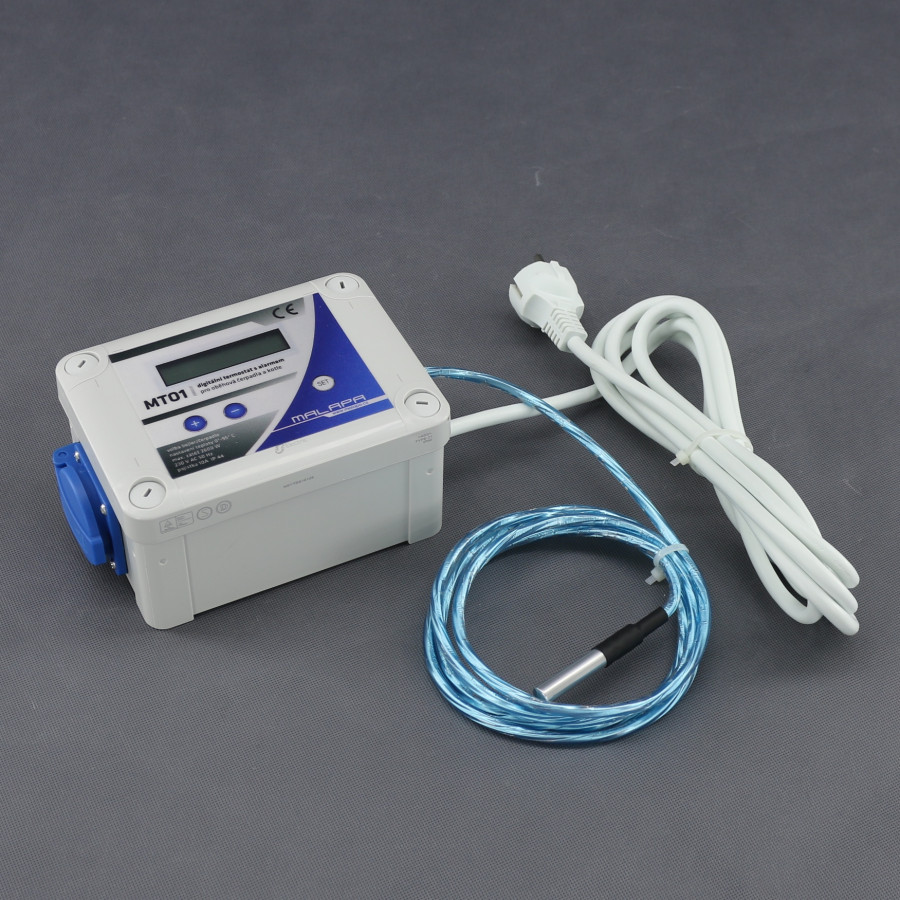 MTO1 - termostat pro kotle, solár, čerpadla 230 V, 3000 W NO-NC