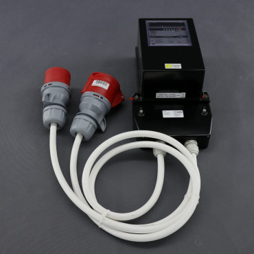 EL02 - přenosný elektroměr 3f, 32 A, analogový, zásuvka a vidlice
