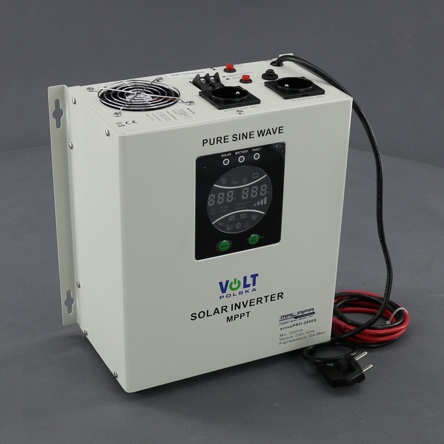 ZZ59 - záložní zdroj 230 V, 1400 W pro aku 24 V plus solar, AVR