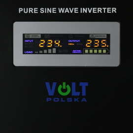 detail na displej záložního zdroje ZZ40