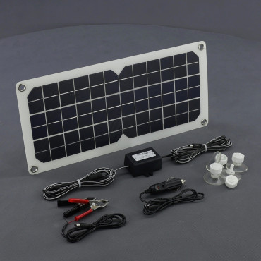 SO127 - solární nabíječka autobaterií 12 V, 20 W, ohebná a USB