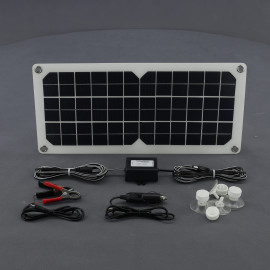 SO127 - solární nabíječka autobaterií 12 V, 20 W, ohebná a USB