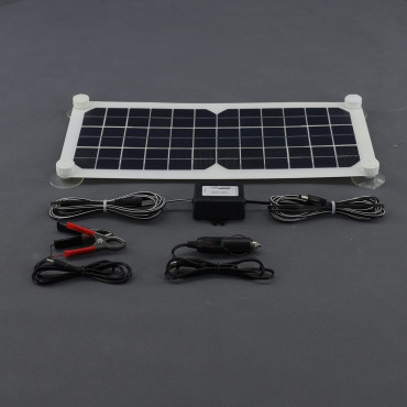 SO127 - solární nabíječka autobaterií 12 V, 20 W, ohebná a USB