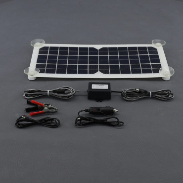 SO127 - solární nabíječka autobaterií 12 V, 20 W, ohebná a USB