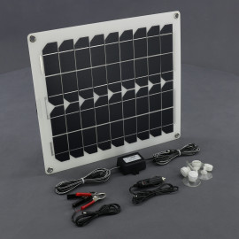 SO128 - solární nabíječka autobaterií 12 V, 30 W, ohebná a USB
