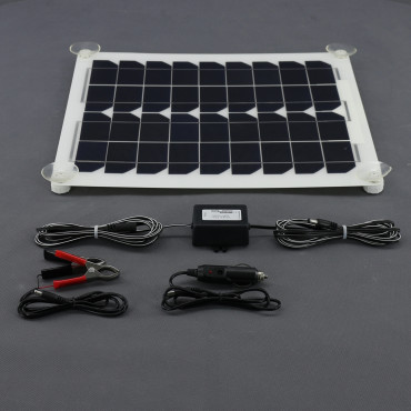 SO128 - solární nabíječka autobaterií 12 V, 30 W, ohebná a USB