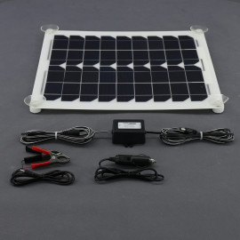 SO128 - solární nabíječka autobaterií 12 V, 30 W, ohebná a USB