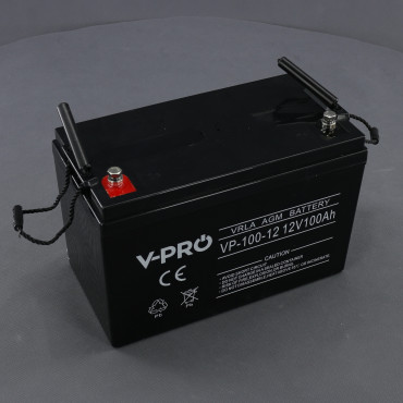 AK250 - akumulátor AGM 12 V, 100 Ah, bezúdržbový, M8