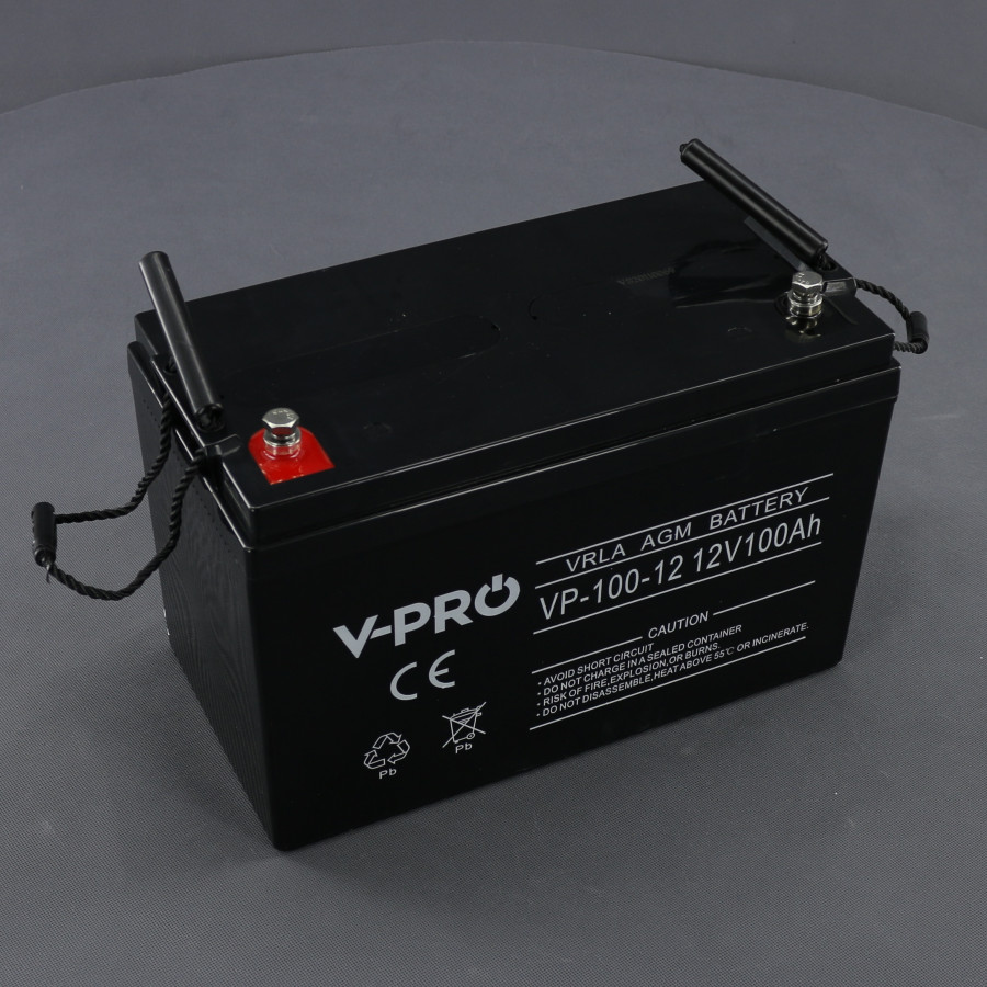 AK250 - akumulátor AGM 12 V, 100 Ah, bezúdržbový, M8