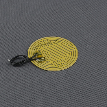 TF1204 - topná fólie PES 12 V, 15 W, lepicí, průměr 90 mm