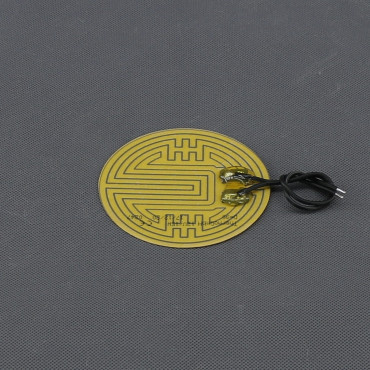 TF1204 - topná fólie PES 12 V, 15 W, lepicí, průměr 90 mm