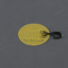 TF1204 - topná fólie PES 12 V, 15 W, lepicí, průměr 90 mm
