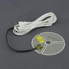 TF1208 - topná fólie PES 230 V, 7 W, lepicí, průměr 140 mm